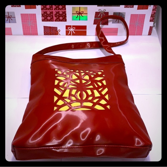 Like New GIVENCHY Parfums Red Perforated Tote Bag - Picture 14 of 14